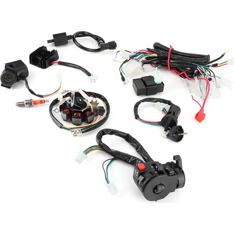 Kit stator CDI pour faisceaux de câbles et conduits pour quads 150cc, 200cc, 250cc et 300cc. (1/5)