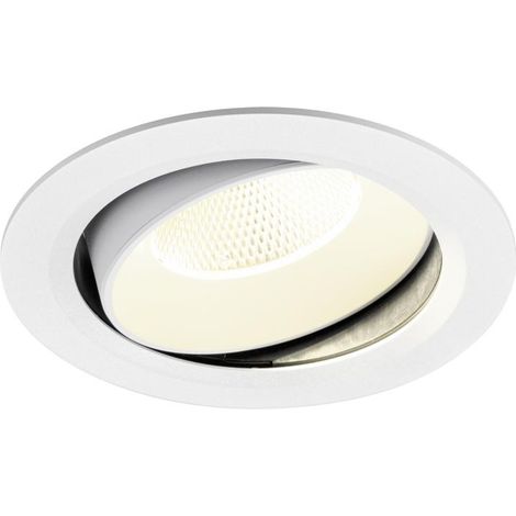 Encastré downlight NUMINOS® MOVE XL intérieur 4000 K 20° IP20 rond blanc - SLV - 1010018