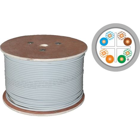 Q-lantec F/UTP-Kabel Kat. 6 grau 305 m (KIF6PVC305Q)