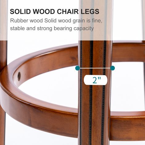 Lot de 2 tabourets de bar en cuir véritable,pivotants 360°,repose-pieds intégré,hauteur réglable,pour cuisine,salle à manger et bar de maison.