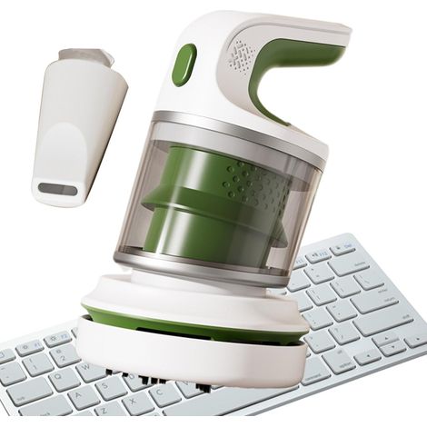 Mini aspirateur de table rechargeable par USB avec 2 vitesses 500mAh d'aspiration pour nettoyer les miettes, la poussière, les miettes, le piano, les cheveux, l'ordinateur (1/5)
