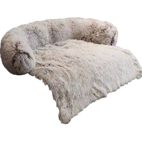1 Coussin pour chien, Bordure surélevée, Pluche douce, Lavable, Salon Chambre (1/5)