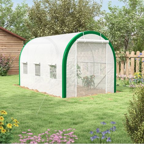 Serra da giardino a tunnel 358 x 210 x 210 cm OKMYHOME (1/4)