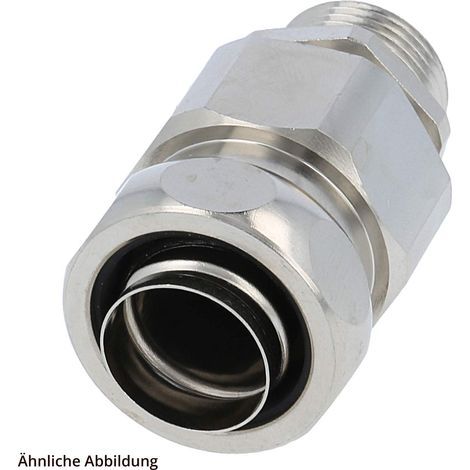 USZ-M Metallverschraubung gerade Gewinde M12x1,5 für Schlauch-Außendurchmesser 10,0mm für Schlauch-Innendurchmesser 8,0mm - 1 Stück (1/2)