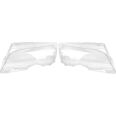 1 paio di coprifari trasparenti, in ABS, per lato sinistro e destro, per BMW E46 2 porte dal 1999 al 2003.