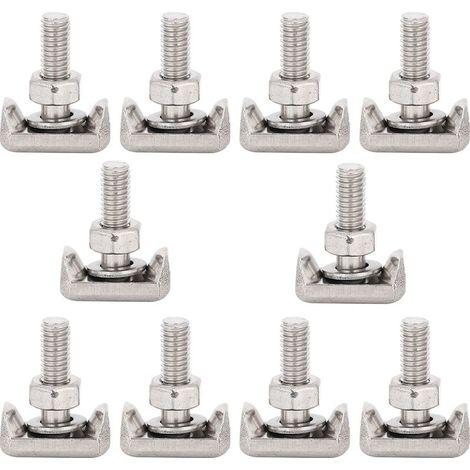 Connectors of terminals of cable of battery automobile, bolt in T stainless steel 19116852, suitable to Cadillac, 10 pieces (1/5)