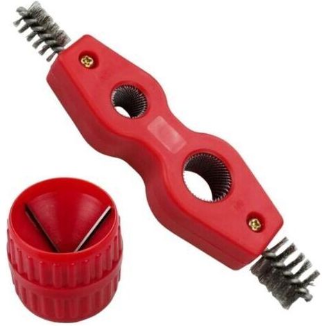 Universel Ébavureur Pour Tuyaux ébavurage brosse de rouille Ébavurage Outil Intérieur et Extérieur Ébavureur Multicouche pour l'installation de la plomberie (1/5)