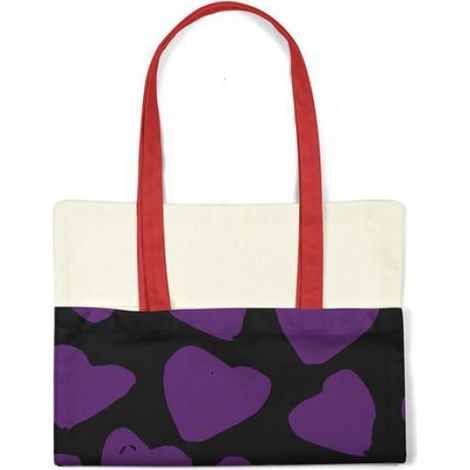 Sac shopping - tote bag - TRGCTBR102478 - Violet - Coton - Porté épaule (1/4)