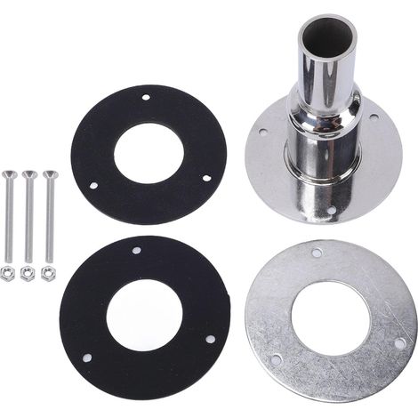 Raccord de Tuyau à Travers la Coque avec Couche d'isolation, connecteur de Bride de Chauffage en Acier Inoxydable 316 pour Tube de 24 mm (1/5)