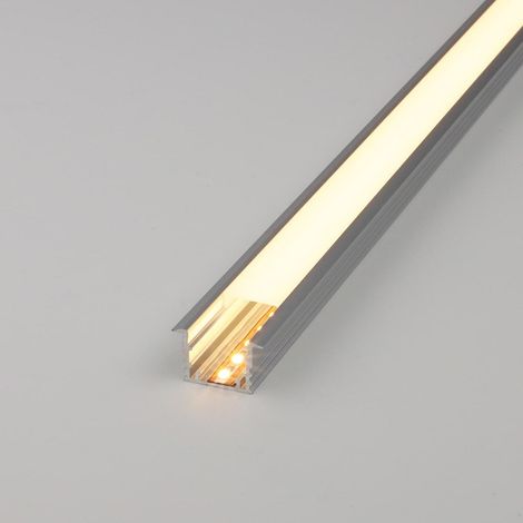 LED Alu Einbauprofil FreeCut 19,65x11,7mm mit LED 12V 2700K 1,5 Meter (1/5)