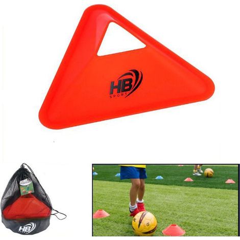 40 TRIANGLES DISQUES CÔNES DÉLIMITEURS ESPACE D'ENTRAÎNEMENT DE FOOTBALL TRIANGULAIRE (1/2)