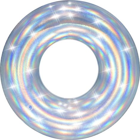 Salvagente ciambella gonfiabile per adulto iridescente scintillante BestWay 36240