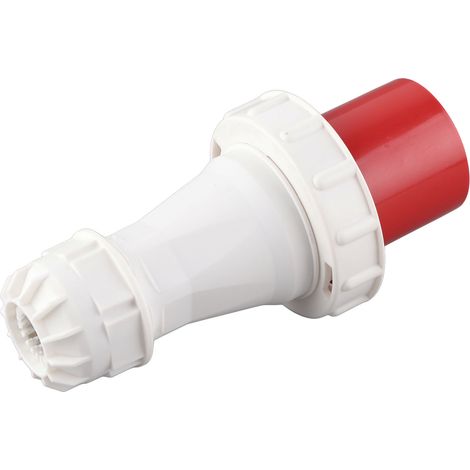 Prise industrielle CEE, connecteur aéronautique IP67 étanche, 5 broches, 63 A, 220-415 V, rouge, pour usage extérieur (1/5)
