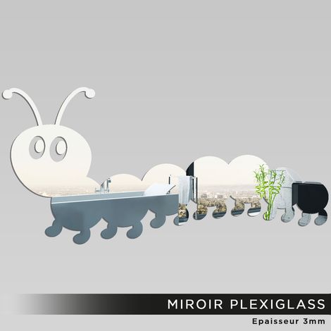 Miroir Plexiglass - Mille-pattes - 10x20 cm (1/2)