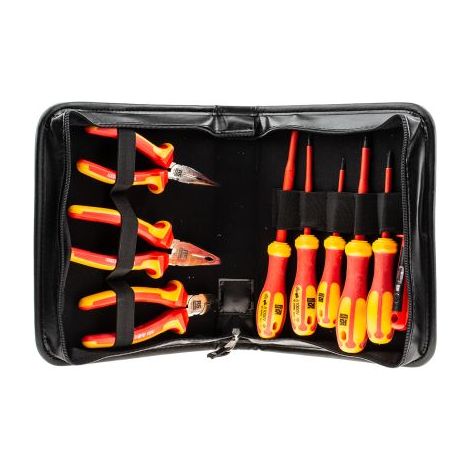 Jeu de tournevis et de pinces RS PRO, 9 pièces ( Prix pour 1 Jeu ) (1/3)