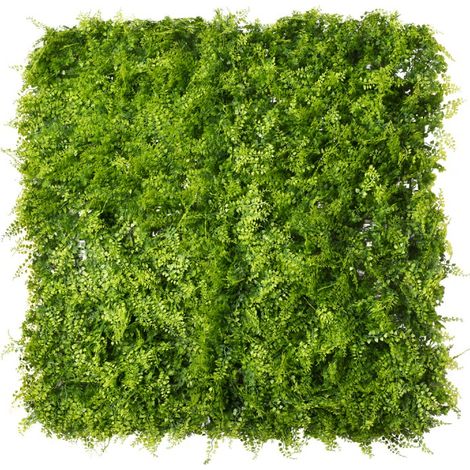 Easycloture – Mur végétal artificiel 1m x 1m fougère – Résistant aux UV et à l'eau – Pour jardins, terrasses et balcons – Montage facile sans entretien