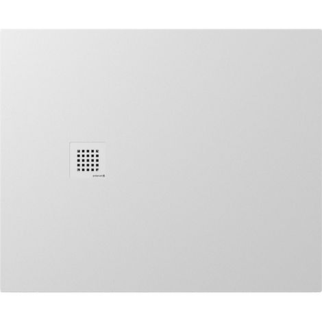 Receveur de douche en marbre coulé TRENECA 110x90cm, découpable selon vos demandes, blanc mat