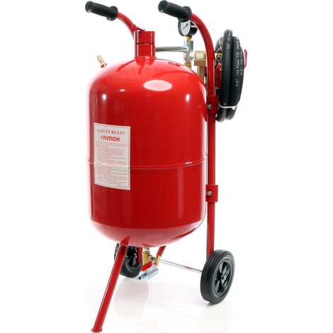 XPOtool Máquina de chorro de arena móvil 38l chorreadora aire comprimido con accesorios arenado (1/5)