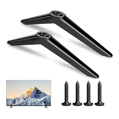 Universal TV Stand for 32/40/49/50/55 Inch TV Stand Black TV Stand with Screws Installation (1/2)