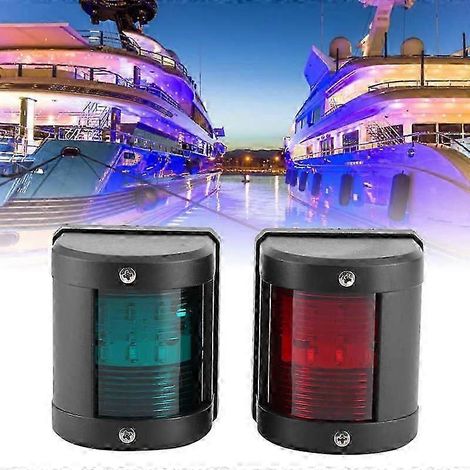 Paire de feux de signalisation LED IP66 rouge et vert pour voiture, bateau ou yacht, 12 V, feux de stationnement (1/5)