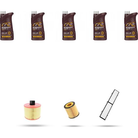 Kit tagliando 3 FILTRI e 5L OLIO compatibile con Bmw x1 (E84) 28ix 190kw dal 2009 (1/4)