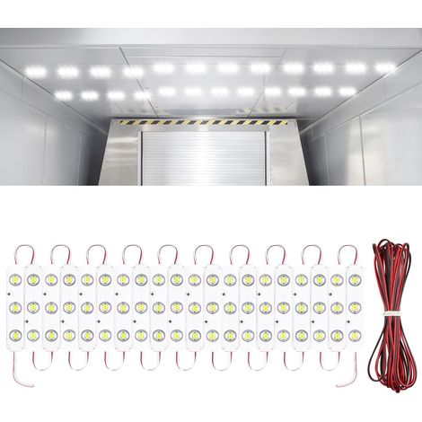 60 x 12V Car Interior LED Strip Lights Car Reading Light with Extension Cable Car Interior Lighting for Camper Van (1/5)