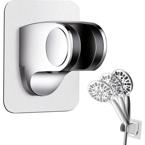 Support de douche, Support Douche Sans Percage, Tablette De Douche, Tablette Murale Amovible Autocollante, Angle Réglable (1/5)