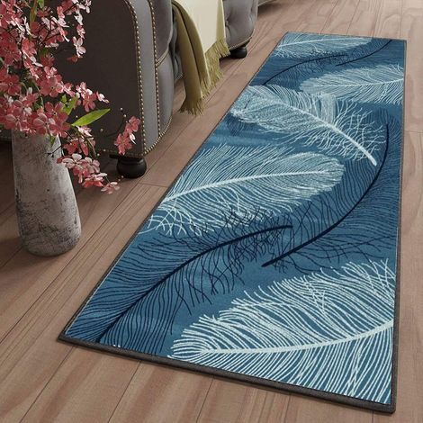 Flurläufer – 40 x 180 cm – Kaschmir und Polyester – Waschbar – Rutschfest – Nordischer Stil – Für Küche und Wohnzimmer (1/5)