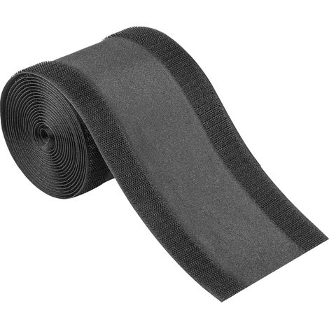 Wiederverwendbare Kabelabdeckung für Teppichböden, selbstklebend, schwarz. (1/5)