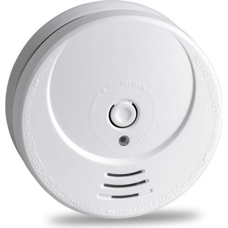 Fotoelektrischer Rauchmelder, austauschbare Lithiumbatterie, 10 Jahre Garantie, Selbsttest mit LED-Anzeige, Decken- oder Wandmontage - GS506G (1/4)