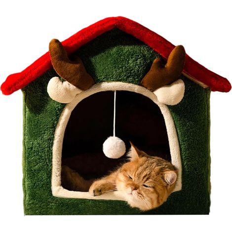 Maison pour Chat - Détachable Et Lavable pour Animaux,Maison (1/5)
