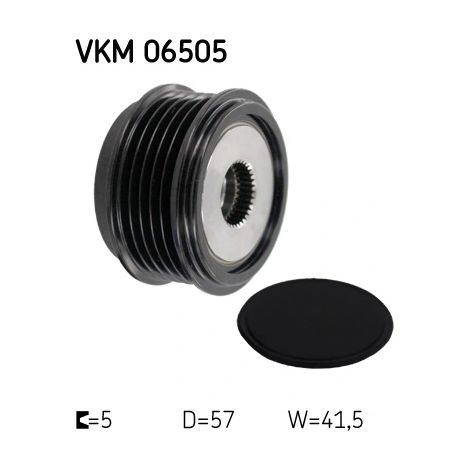 Poulie roue libre, alternateur SKF VKM 06505 HYUNDAI 25290-2A000