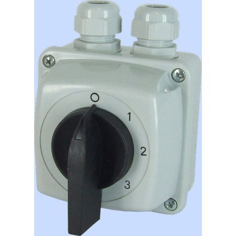 Schalter elektromet e25-63 25A IP44 Positionen 0-1-2-3 (1/2)