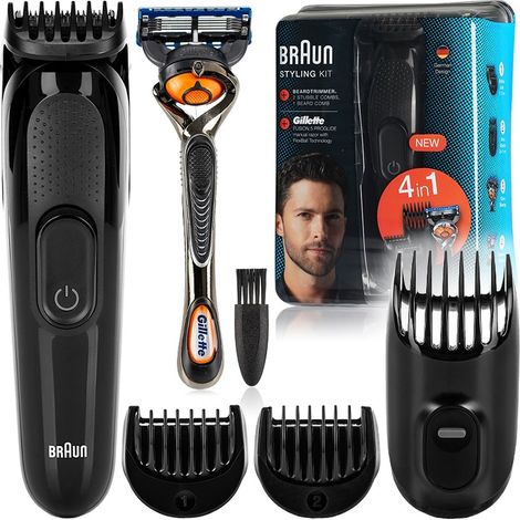 Tondeuse à barbe BRAUN SK3000 4 en 1 + Gillette ProGlide