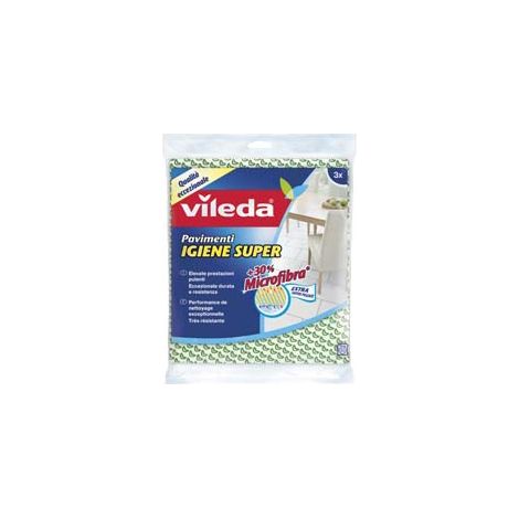 VILEDA PANNO PAVIMENTI IGIENE SUPER PZ.3 CM.50X45 - 5 pezzi VILEDA