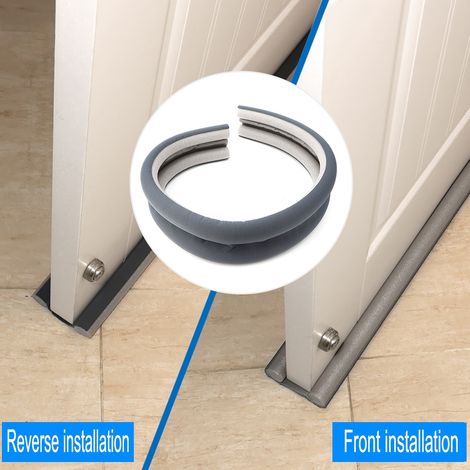 Bande d'étanchéité souple pour bas de porte anti-poussière et anti-vent - Isolation acoustique