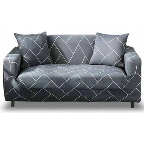 2-seater stretch sofa cover – Polyester spandex fabric – Non-slip – Protection against stains and animal hair (1/5)