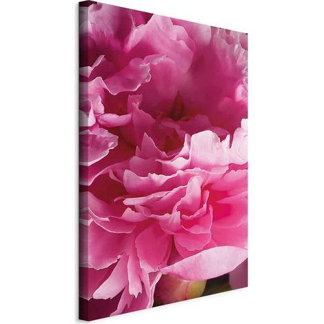 Peinture - Beauté épanouie (1 partie) - Pivoine rose dans l'étreinte de la nature (1/5)