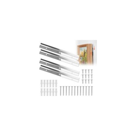 4 clip da parete a Z per specchi da 30 cm - Fissaggio robusto con viti per cornici pesanti - Crezuo