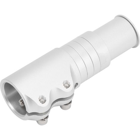 Tige de guidon VTT rallonge en alliage d'aluminium, extension de fourche avant argentée (1/5)