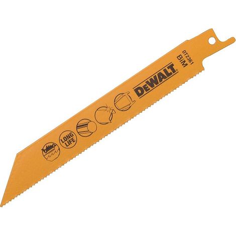 DEWALT Bi-Metal Metal Cutting Reciprocating Blade 152mm Pack of 5