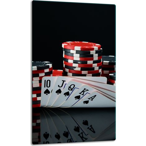 Piano del tavolo in vetro 30x52 per poker (1/5)