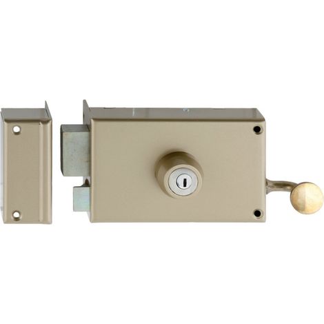 Serrure monopoint KESO 8000 horizontale tirage cylindre de 45 mm gauche HERACLES 120300 56 2AFB (1/2)
