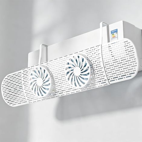 Windabweiser für Klimaanlage,86cm DéFlecteur de Vent pour Climatiseur, DéFlecteur d'Air RéGlable Anti Courant d'Air Direct  Facile à Installer, Sans Outils. (1/5)
