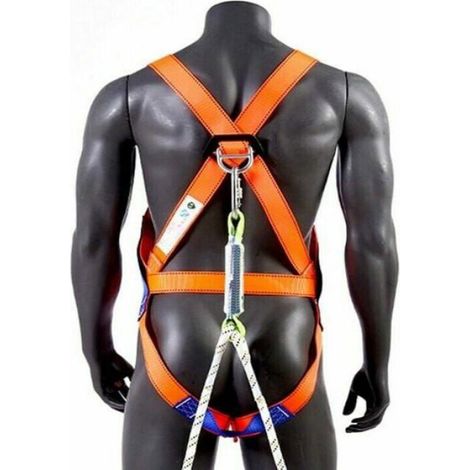 Harnais de protection anti-chutes kit de scurit 5 points pour lagage avec corde de scurit et double couleurs multiples Largeight (1/3)