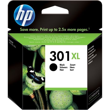 HP 301 XL Tinta original Alta Capacidad Negro