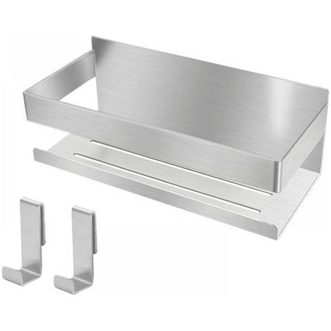 ( 1 PCS) Etagere Douche sans Percage, 1 PCS Rangement Douche en Acier Inoxydable SUS304, Etagere Salle de Bain pour Le Gel Douche et Le Shampooing (1/5)