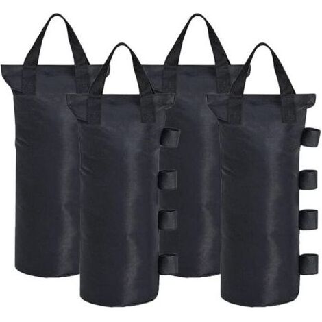Lot de 4 sacs de sable pour tonnelle, tente, baldaquin, poids pour les pieds, sac de sable, sac d'extérieur, pour pavillons, tentes de jardin, chapiteaux, sécurité stable (1/4)