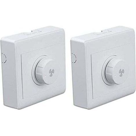 Lot de 2 interrupteurs variateurs pour ventilateur 300W, régulateur de vitesse 220V 10A pour ventilateur de plafond, panneau (1/4)