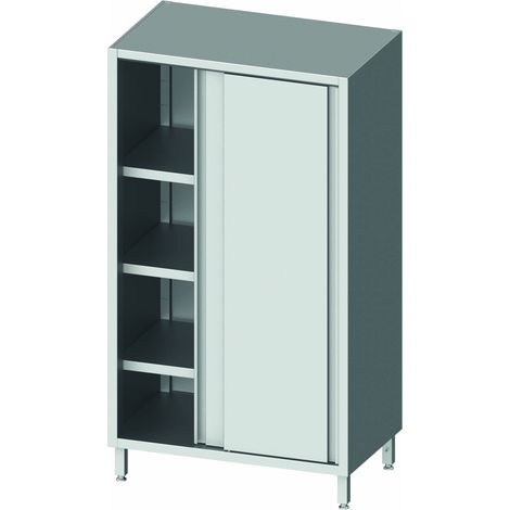 Armoire Inox Haute - Porte Coulissante - 2 Hauteurs - Gamme 600 - Stalgast